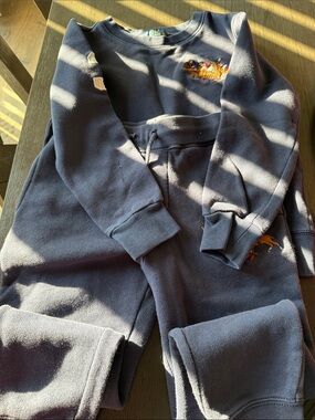 Polo by Ralph Lauren Navy Crewneck Sweatshirt with Embroidered Pony
